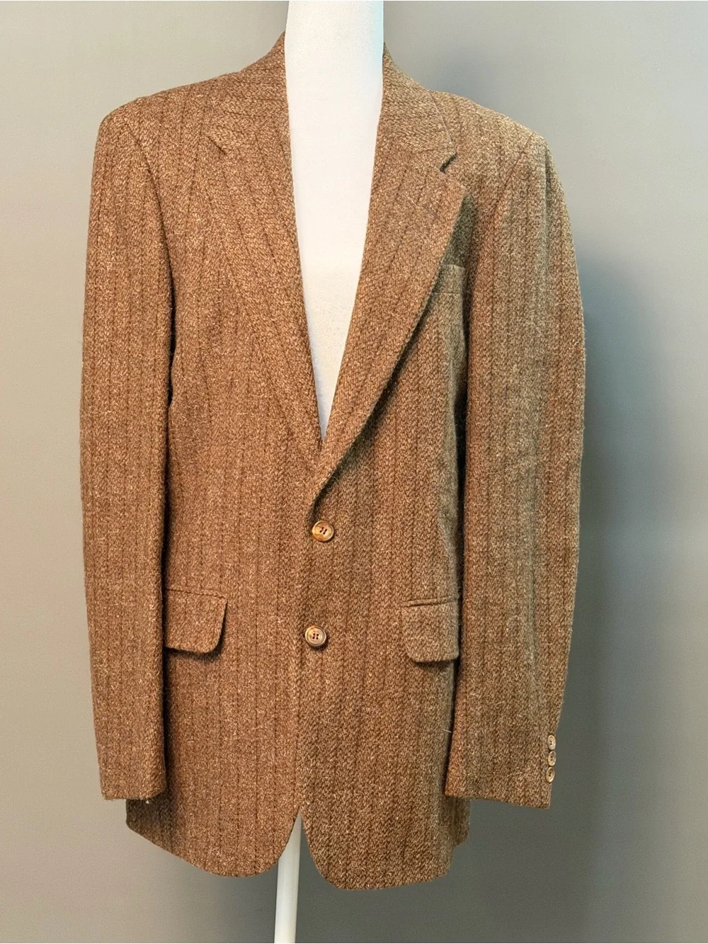 Calvin Klein vintage Brown Tweed Two-Button Sport Coat from Barney’s in NYC